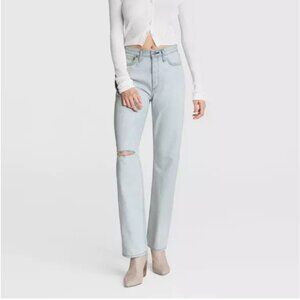 Rag and Bone Alex High-Rise Straight Primrose size 24